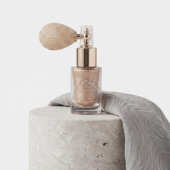 NAM Luminous Veil Dust Highlighter – loser Highlighter für Gesicht und Körper, 2,5 g