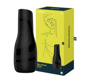 SATISFYER MEN CLASSIC BLACK MASTURBATOR FÜR MÄNNER