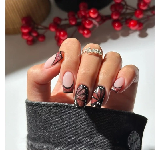 Semilac Galaxy Flash Hybrid-Nagellack 824 Digital Red 7 ml