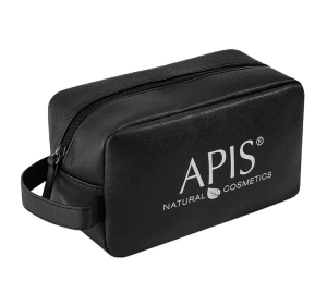 APIS KOSMETIKTASCHE AUS ÖKO-LEDER SCHWARZ