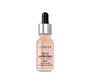 CLARESA LIQUID PERFECTION FOUNDATION 2IN1 104 NUDE 18G