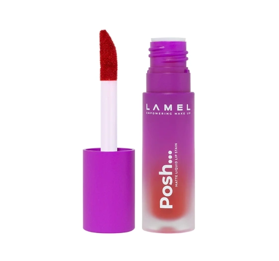 Kliknij na zdjęcie, aby je powiększyć LAMEL COSMETICS POSH MATTE LIQUID LIP STAIN LIPPENSTIFT 406 RUBY RED 4ML