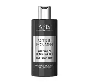 APIS ACTION FOR MEN FEUCHTIGKEITSSPENDENDE KÖRPERGEL 3-IN-1 300ML