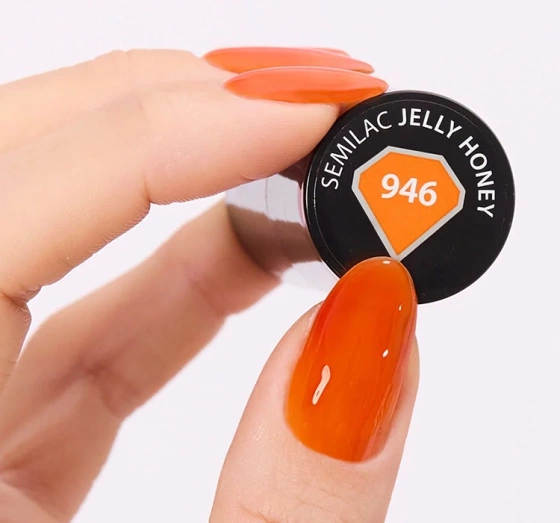 Kliknij na zdjęcie, aby je powiększyć Semilac TrendyLicious UV Hybrid Nagellack 946 Jelly Honey 7 ml