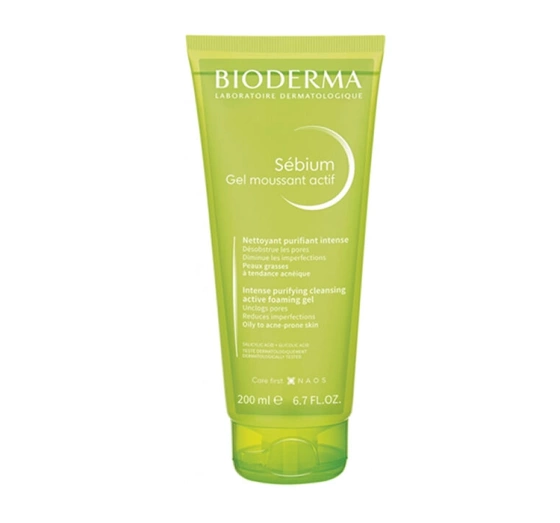 Bioderma Sebium Aktives Reinigungsgel für fettige Haut und mit Akne 200ml