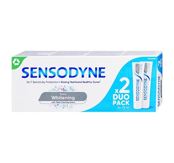 SENSODYNE EXTRA WHITENING DUO PACK ZAHNCREME 2x75ML