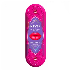 NYX Professional Makeup Bridgerton Royal Treasures Lip Kit 03 Lippen-Make-up-Set Royal Butter Gloss Summer Fruit 8 ml + Royal Lip Liner Rumour Has It 0,33 g
