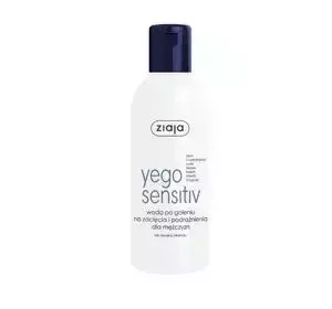 Ziaja Yego Sensitiv Aftershave gegen Schnittwunden und Hautirritationen für Männer, 200 ml