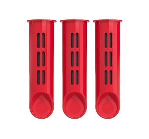 Dafi Aktivkohlefilter für Dafi Soft und Solid Wasserflasche Rot 3 Stück