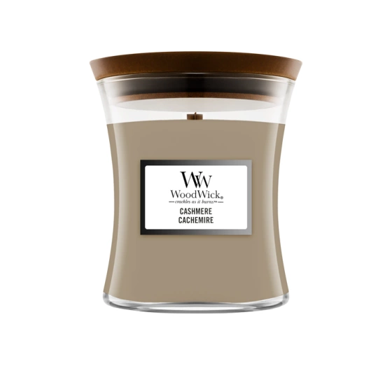 WOODWICK MEDIUM JAR CANDLE DUFTKERZE CASHMERE 275G