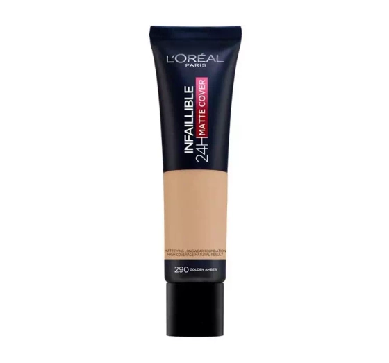 LOREAL PARIS INFAILLIBLE 24H MATTE COVER FOUNDATION 290 GOLDEN AMBER 30ML