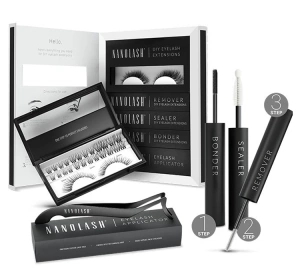 Nanolash Klebe-Wimpern-Starterkit Harmony Black 