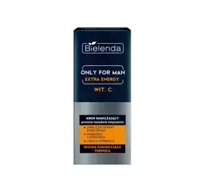 Bielenda Only For Man Extra Energy Vitamin C Feuchtigkeitsspendende Creme gegen Müdigkeitserscheinungen 50 ml