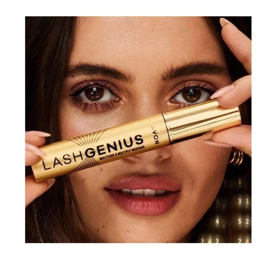 AVON 5 IN ONE LASH GENIUS MASCARA BLACKEST BLACK 10ML