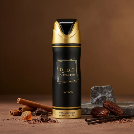 Lattafa Khamrah Parfümierter Deodorant Unisex Spray 200 ml