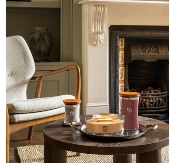 Kliknij na zdjęcie, aby je powiększyć Woodwick Elipse Jar Candle Duftkerze Golden Bourbon 453,6 g