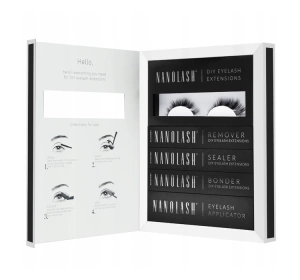 Nanolash Klebe-Wimpern-Starterkit Harmony Black 
