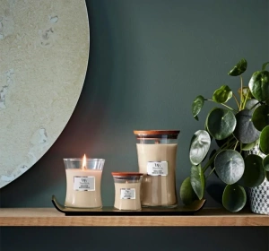 Woodwick Medium Jar Candle Duftkerze Vanilla Bean 275 g