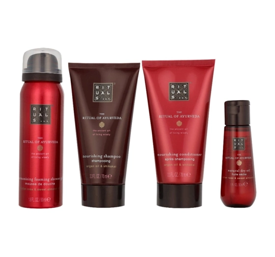 Rituals The Ritual Of Ayurveda Reise-Kosmetikset Duschschaum + Shampoo + Conditioner + Öl