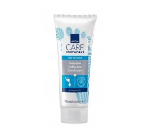 AVON FOOT WORKS INTENSIVE CALLUS AND CORN CREAM ERWEICHENDE FUSSCREME MIT AHA-SÄUREN 75ML