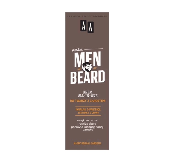 Kliknij na zdjęcie, aby je powiększyć AA Men Beard All-in-one-Creme für Gesicht mit Bart 50 ml