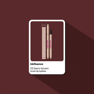 Poppy Head Inkfluence Eyeliner-Stift mit Pinselspitze 02 Berry Brown 0,6 ml