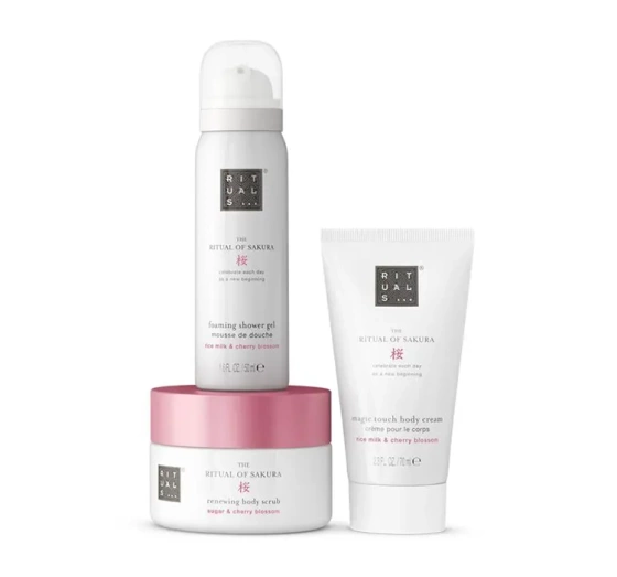 Rituals The Ritual Of Sakura Mini-Körperpflege-Set Duschschaum + Scrub + Körpercreme