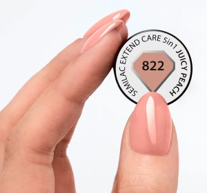 SEMILAC EXTEND CARE 5IN1 HYBRIDLACK BASIS TOP 822 JUICY PEACH 7ML