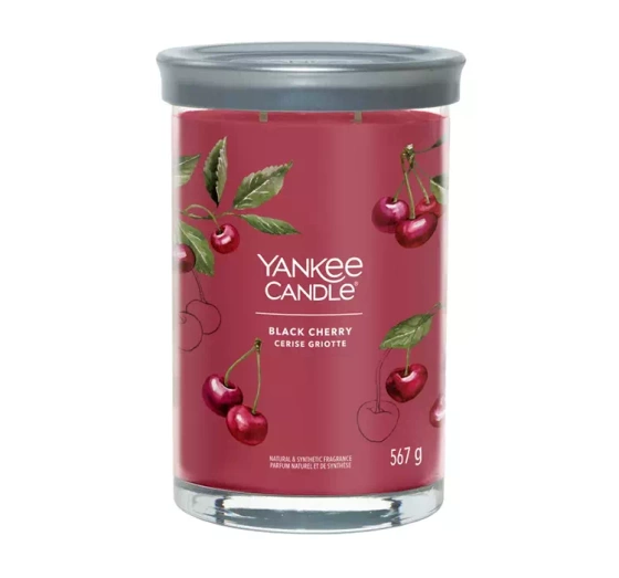 YANKEE CANDLE SIGNATURE DUFTKERZE TUMBLER BLACK CHERRY 567G