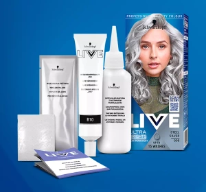 SCHWARZKOPF LIVE ULTRA BRIGHTS OR PASTEL SEMIPERMANENTES HAARFÄRBEMITTEL 098 STEEL SILVER