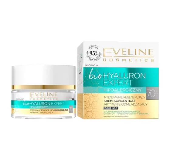 EVELINE BIO HYALURON EXPERT 70+ INTENSIV REGENERIERENDES CREME-KONZENTRAT 50ML