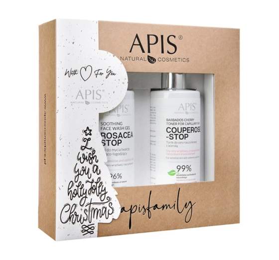 Apis Gesichtspflege Kosmetikset Tonic mit Acerola + beruhigendes Gesichtsgel