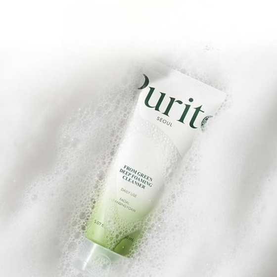 Kliknij na zdjęcie, aby je powiększyć Purito From Green Foaming Cleanser – reinigender Gesichtsreinigungsschaum 150 ml