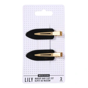 Sister Young Lily Haarspangen, schwarz, 2 Stück