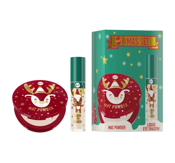 Bell XMAS Set 2 Lidschatten 01 Dasher 4,8 g + matter Gesichtspuder 01 Let it Snow 9,5 g