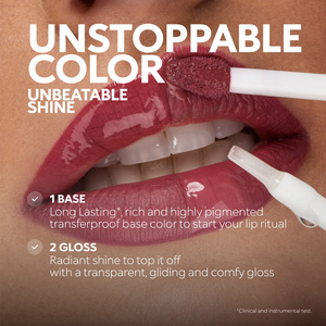   KIKO Milano Unlimited Double Touch Zweiteiliger Flüssiglippenstift 111 Satin Pink Camellia 2x3ml