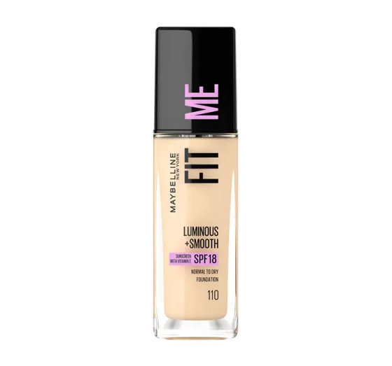 MAYBELLINE FIT ME LUMINOUS + SMOOTH FOUNDATION 110 PORCELAIN 30ML