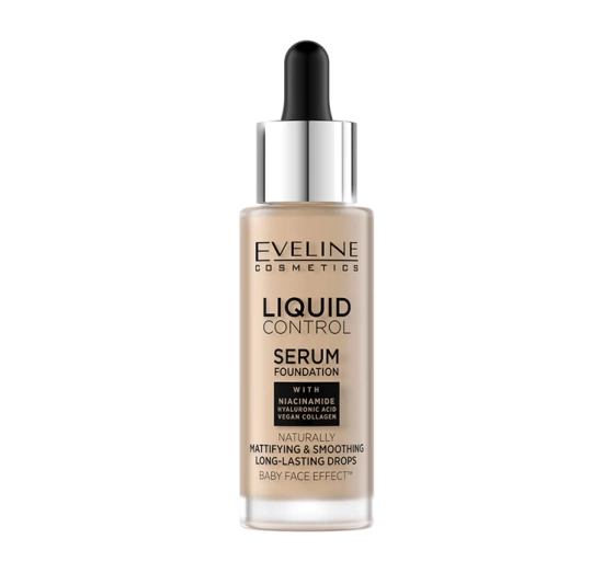 Kliknij na zdjęcie, aby je powiększyć Eveline Cosmetics Liquid Control HD Gesichtsgrundierung 016 Vanilla Beige 32 ml
