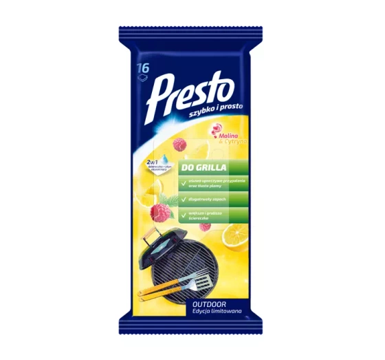 PRESTO FEUCHTTÜCHER FÜR GRILL 16 STÜCK 