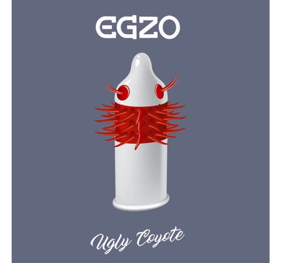 EGZO STIMULIERENDES KONDOM MIT NOPPEN UGLY COYOTE MEDIUM 1 STÜCK