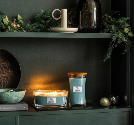 Woodwick Large Jar Candle Duftkerze Evergreen Cashmere 610 g