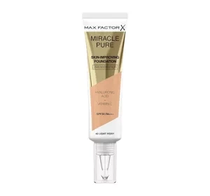 MAX FACTOR MIRACLE PURE FOUNDATION ZUR VERBESSERUNG DES HAUTZUSTANDS 40 LIGHT IVORY 30ML