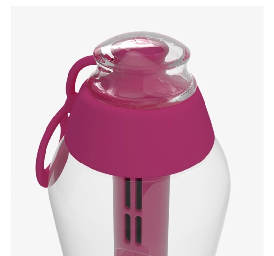 Dafi Soft Filterflasche mit Aktivkohlefilter 0,5 l Pink