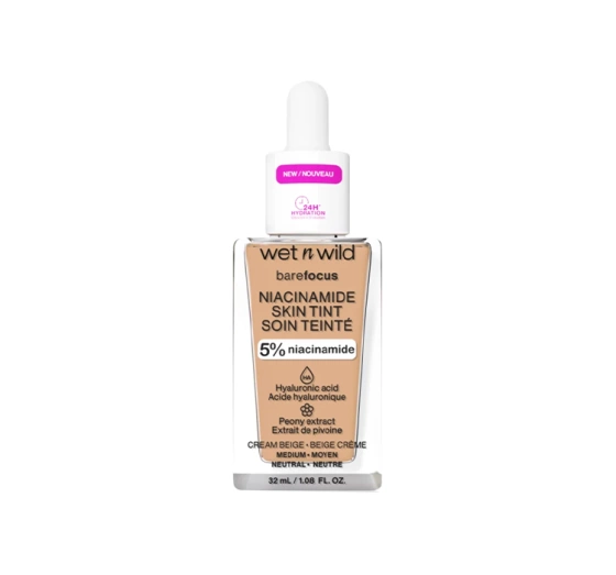 Wet n Wild Barefocus Leichte feuchtigkeitsspendende Foundation Cream Beige 32ml