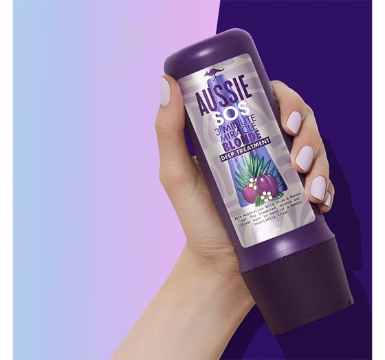 Aussie SOS 3 Minute Miracle Blonde Haarpflege für blondes Haar 225 ml