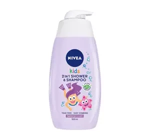 NIVEA KIDS 2 IN 1 SHOWER & SZAMPOO DUSCHGEL UND SHAMPOO SPARCLE BERRY SCENT