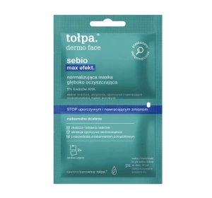Tołpa Dermo Face Sebio Max Efekt – normalisierende Tiefenreinigungsmaske 2 x 6 ml
