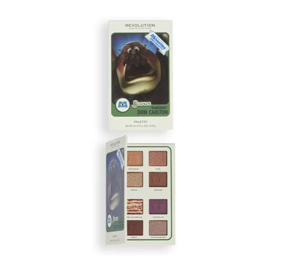 MAKEUP REVOLUTION X MONSTERS UNIVERSITY LIDSCHATTENPALETTE "DANGEROUS" DON CARLTON 4,4G