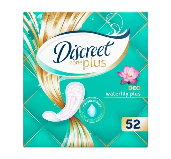 DISCREET ZONE PLUS DEO WATERLILY HYGIENEPADS 52 STÜCK