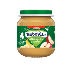 BoboVita Dessert im Glas nach dem 4. Monat Sanfte Äpfel mit Banane 130 g